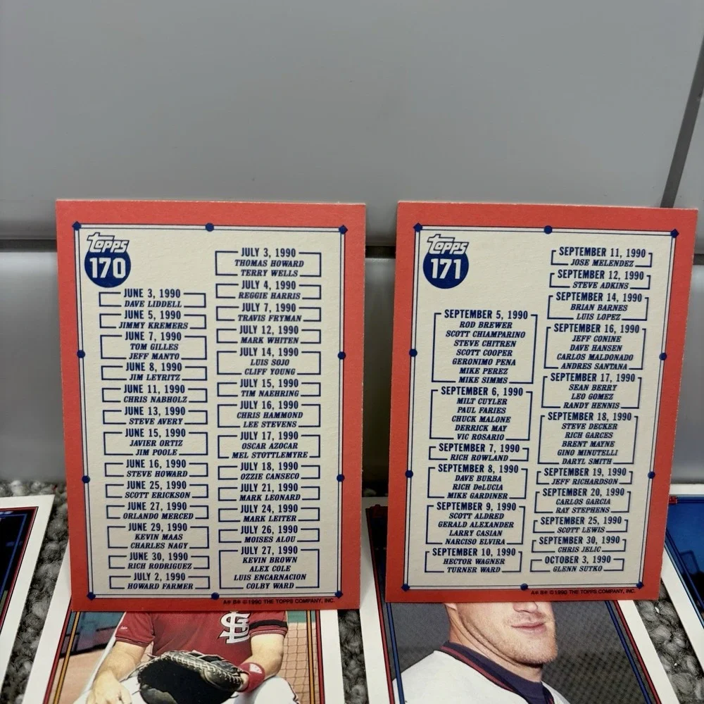 1990 Topps Major League Debut Complete‎ 169 Card Set